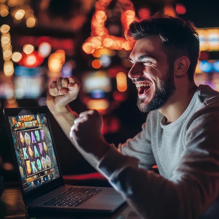 Tampilan penuh dari gameplay Treasures of Aztec di perangkat mobile dengan menu taruhan dan tombol kontrol